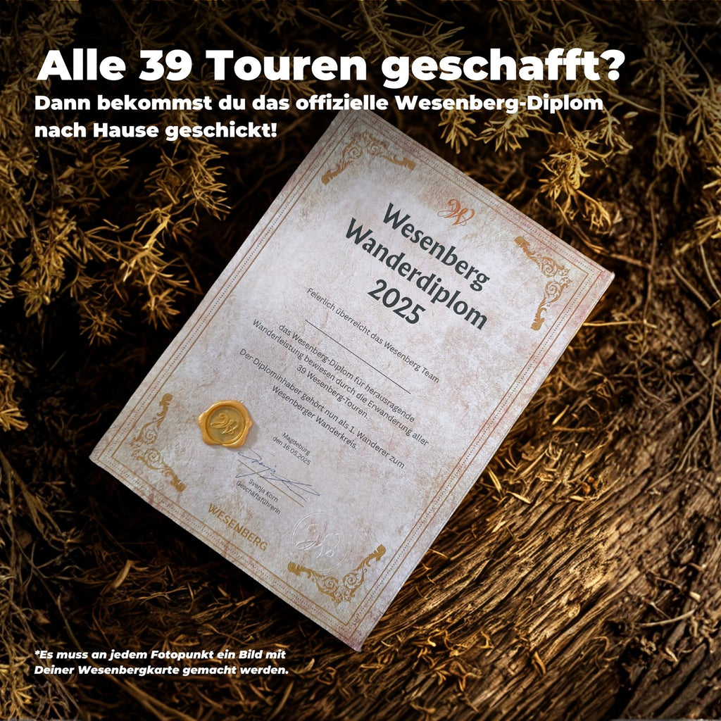 Wesenbergkarten Tourenkarte
