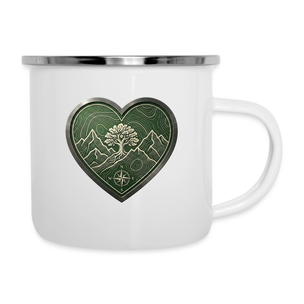 Emaille-Tasse - Weiß