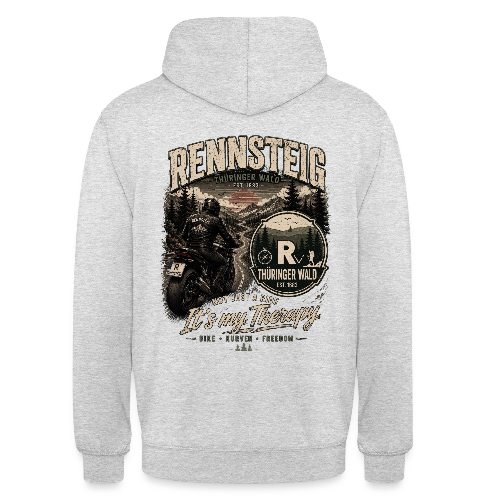 Unisex Hoodie - Hellgrau meliert