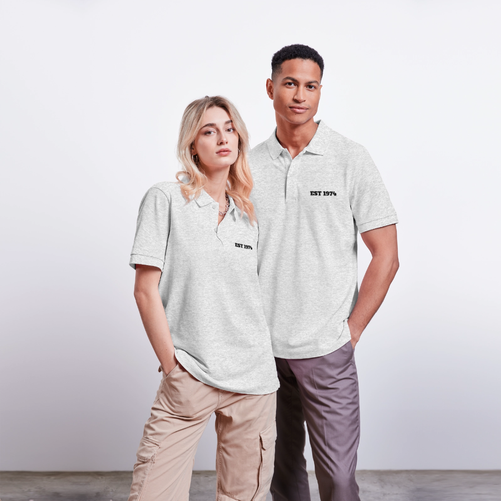Stanley/Stella Unisex Bio-Poloshirt PREPSTER - Weiß meliert