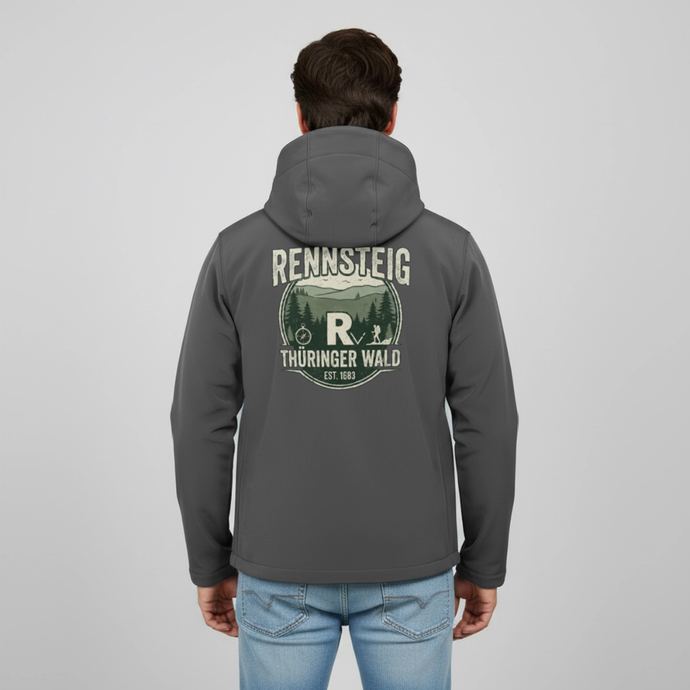Recycelte Männer Softshell-Jacke von Stanley/Stella - Anthrazit