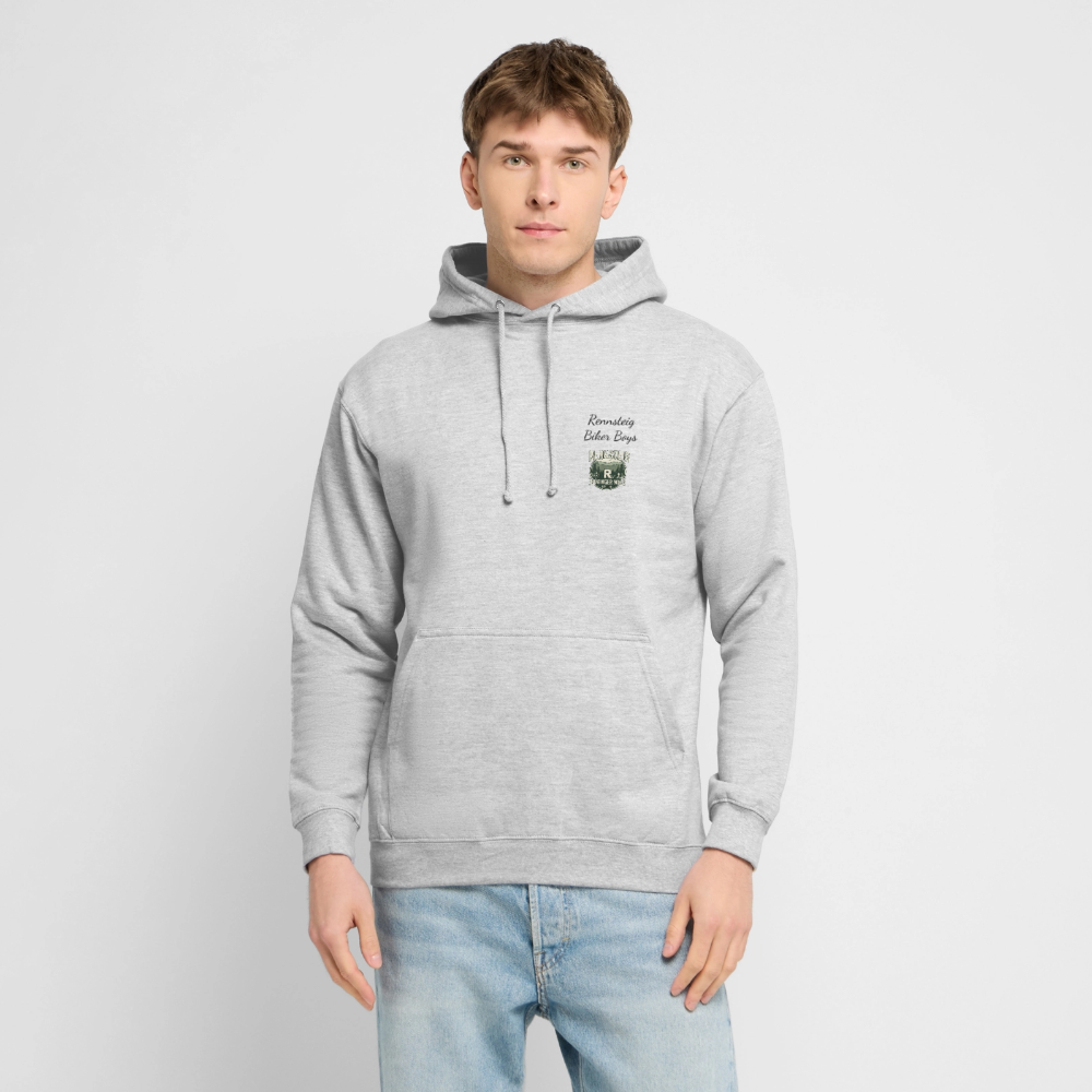 Unisex Hoodie - Hellgrau meliert