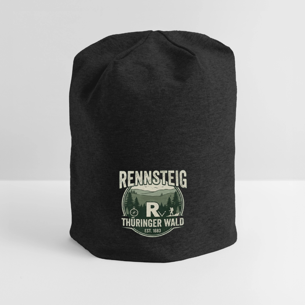 Jersey-Beanie - Schwarz