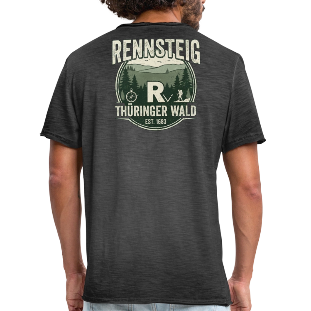 Männer Vintage T-Shirt - Vintage Schwarz