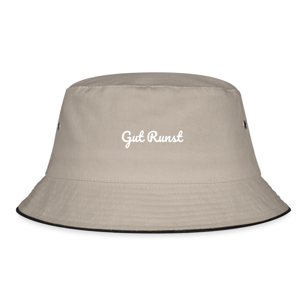Bucket Hat - Khaki/Schwarz