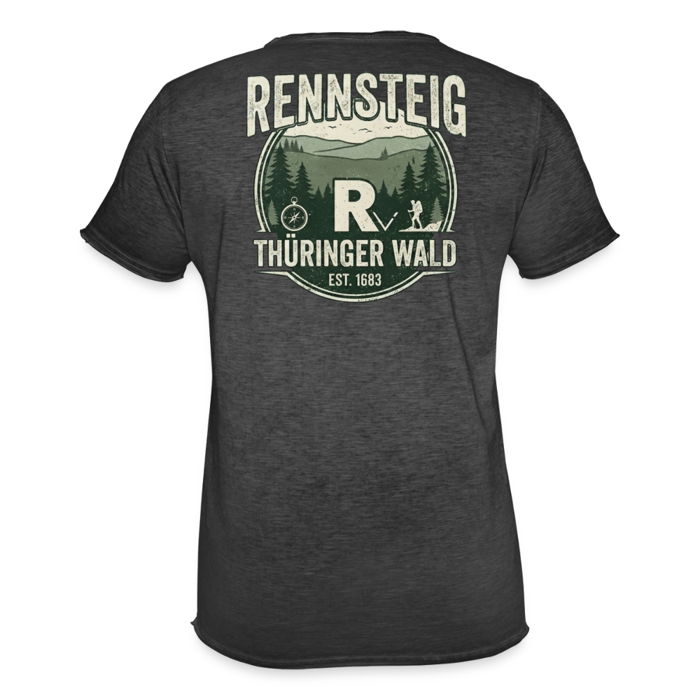 Männer Vintage T-Shirt - Vintage Schwarz