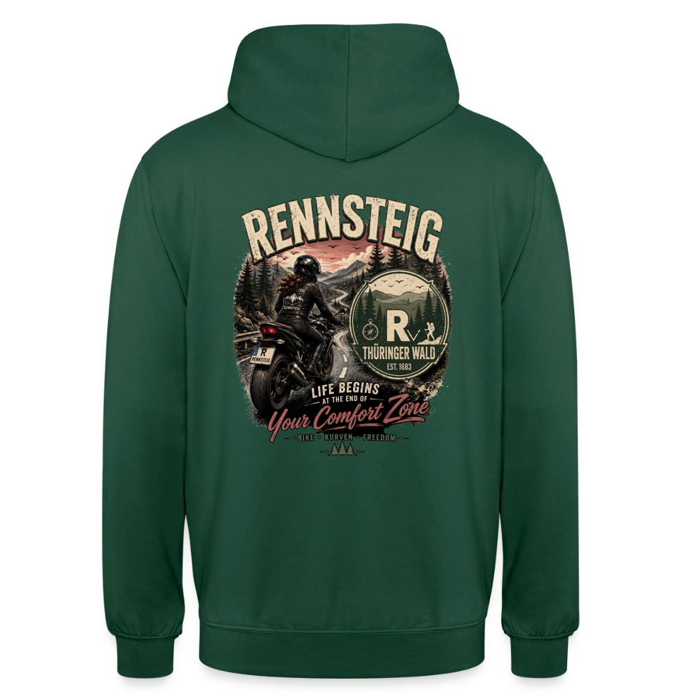 Unisex Hoodie - Flaschengrün