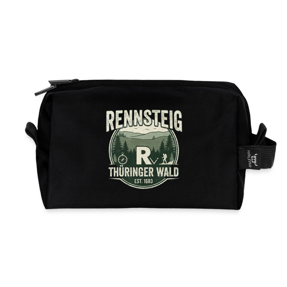 Recycelte Kulturtasche - Schwarz
