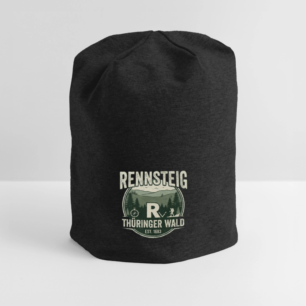 Jersey-Beanie - Schwarz