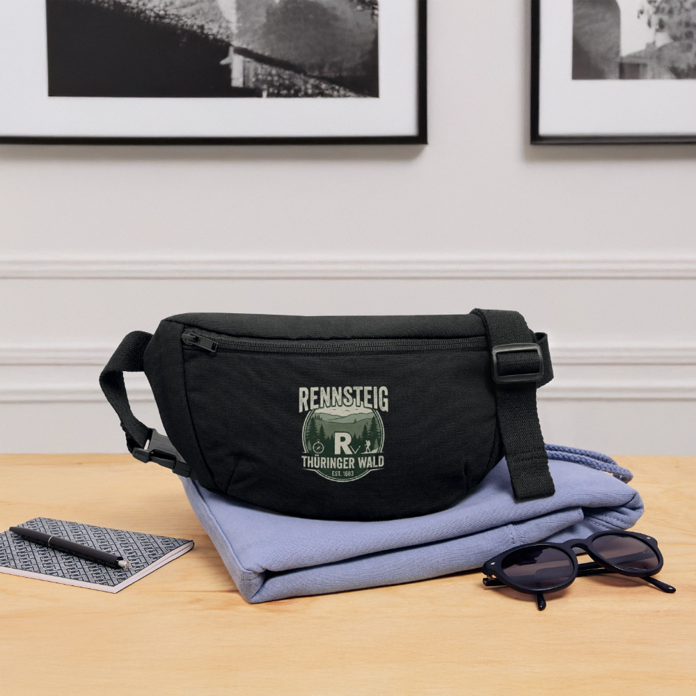 Stanley/Stella recycelte Gürteltasche - Schwarz