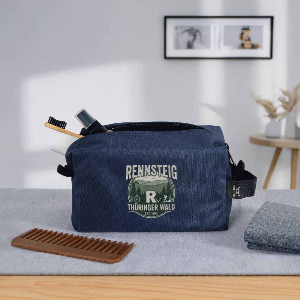 Recycelte Kulturtasche - Navy
