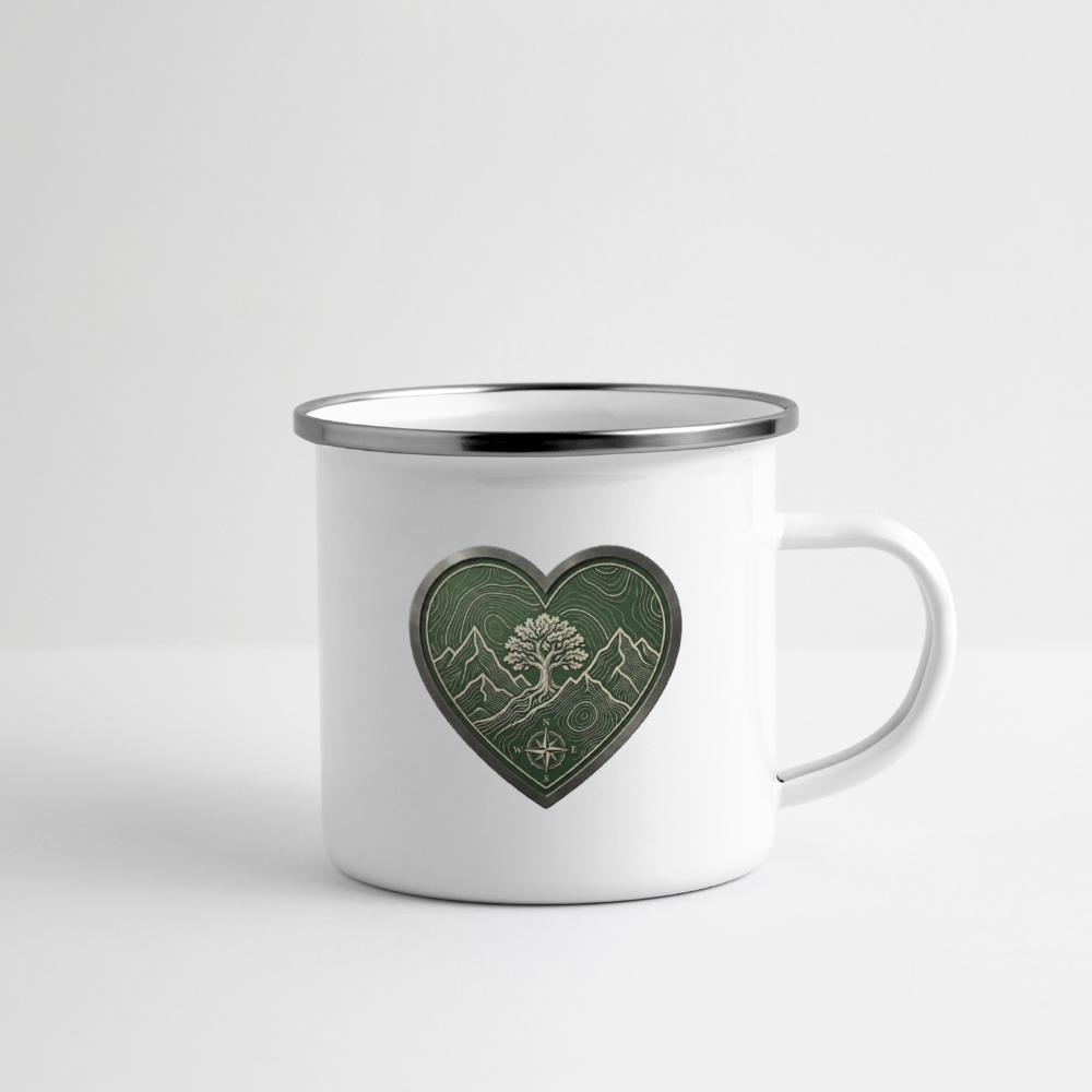 Emaille-Tasse - Weiß
