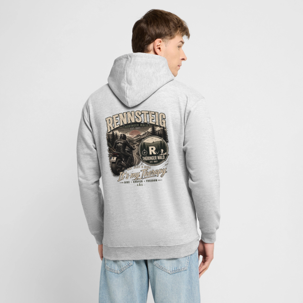 Unisex Hoodie - Hellgrau meliert