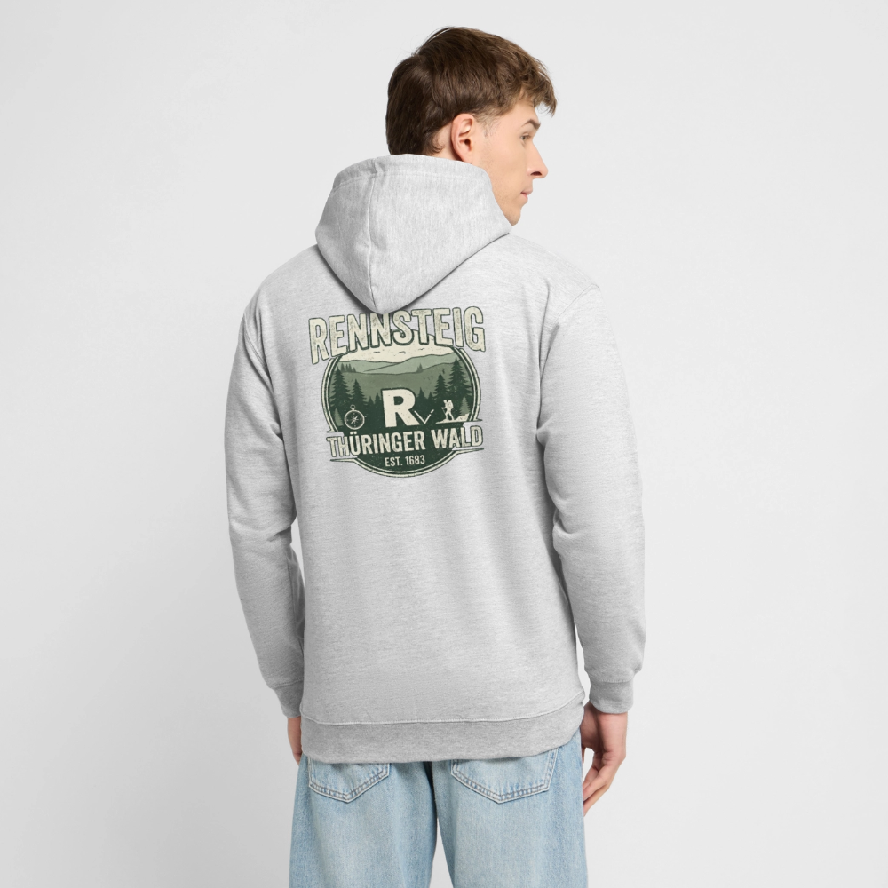 Unisex Hoodie - Hellgrau meliert
