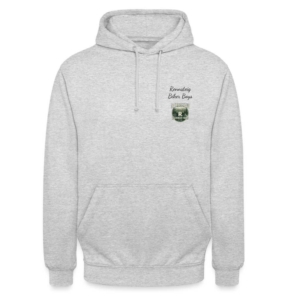 Unisex Hoodie - Hellgrau meliert