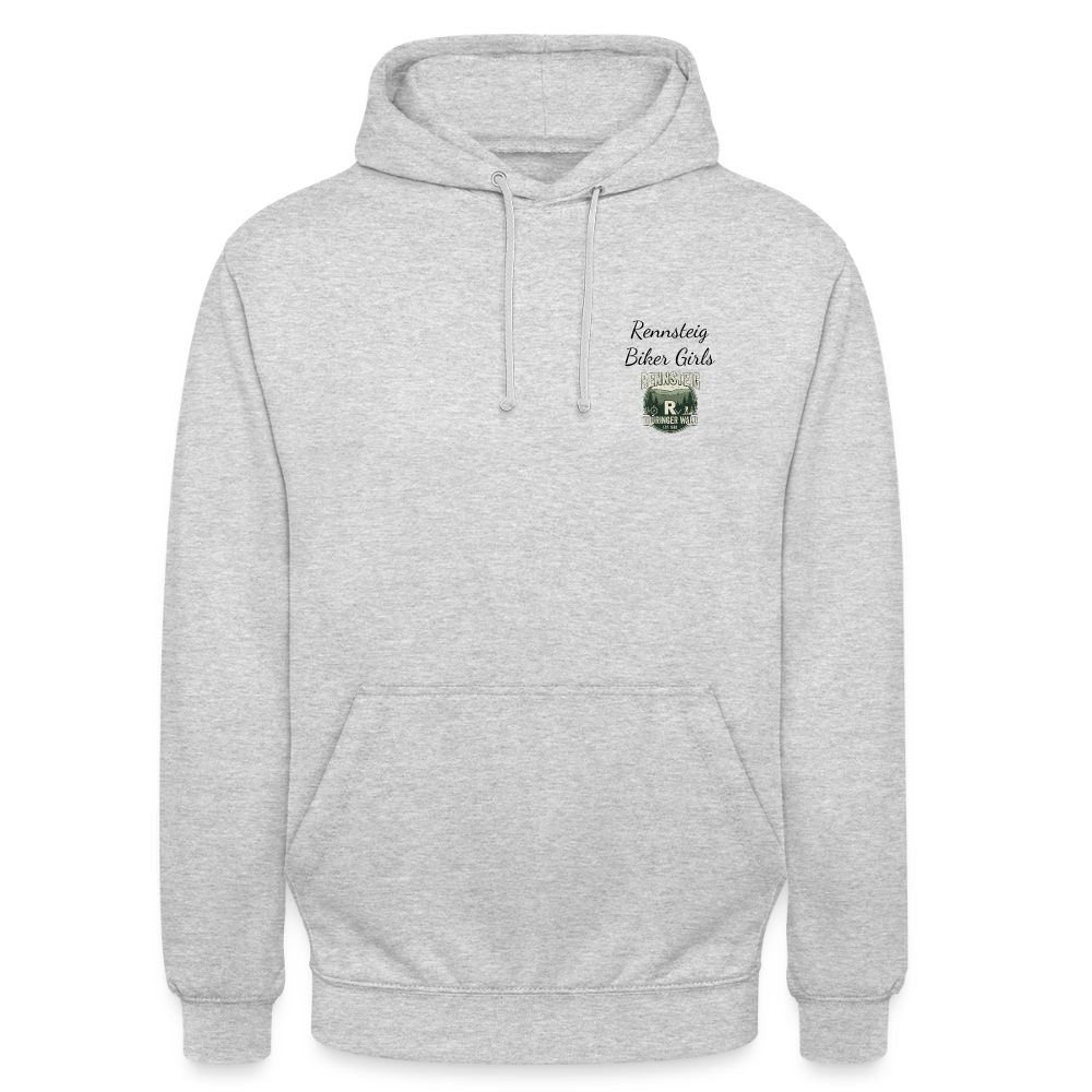 Unisex Hoodie - Hellgrau meliert
