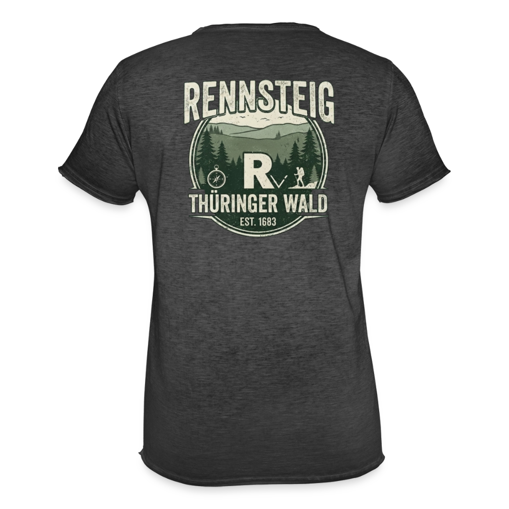Männer Vintage T-Shirt - Vintage Schwarz