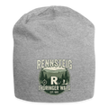 Jersey-Beanie - Grau meliert