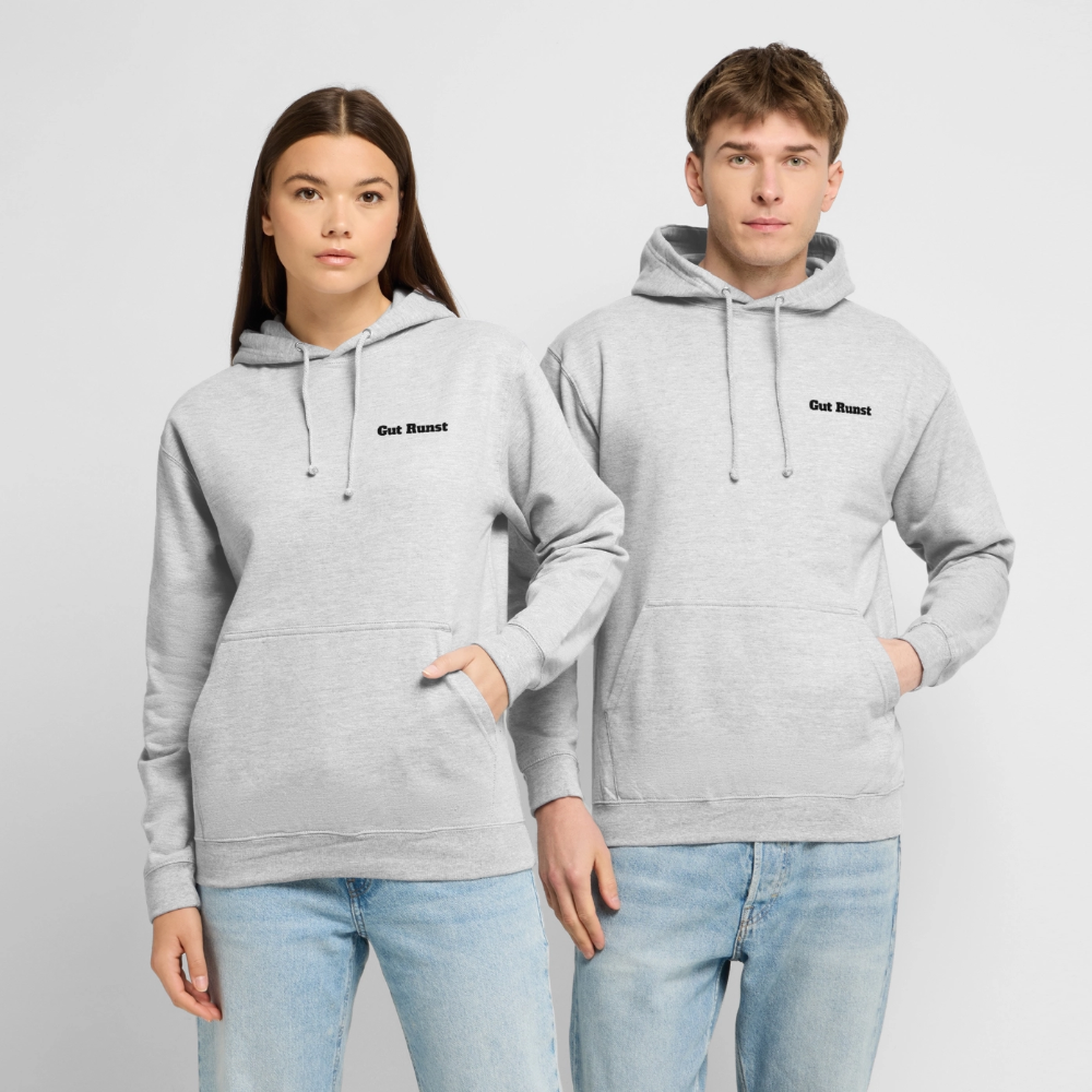 Unisex Hoodie - Hellgrau meliert