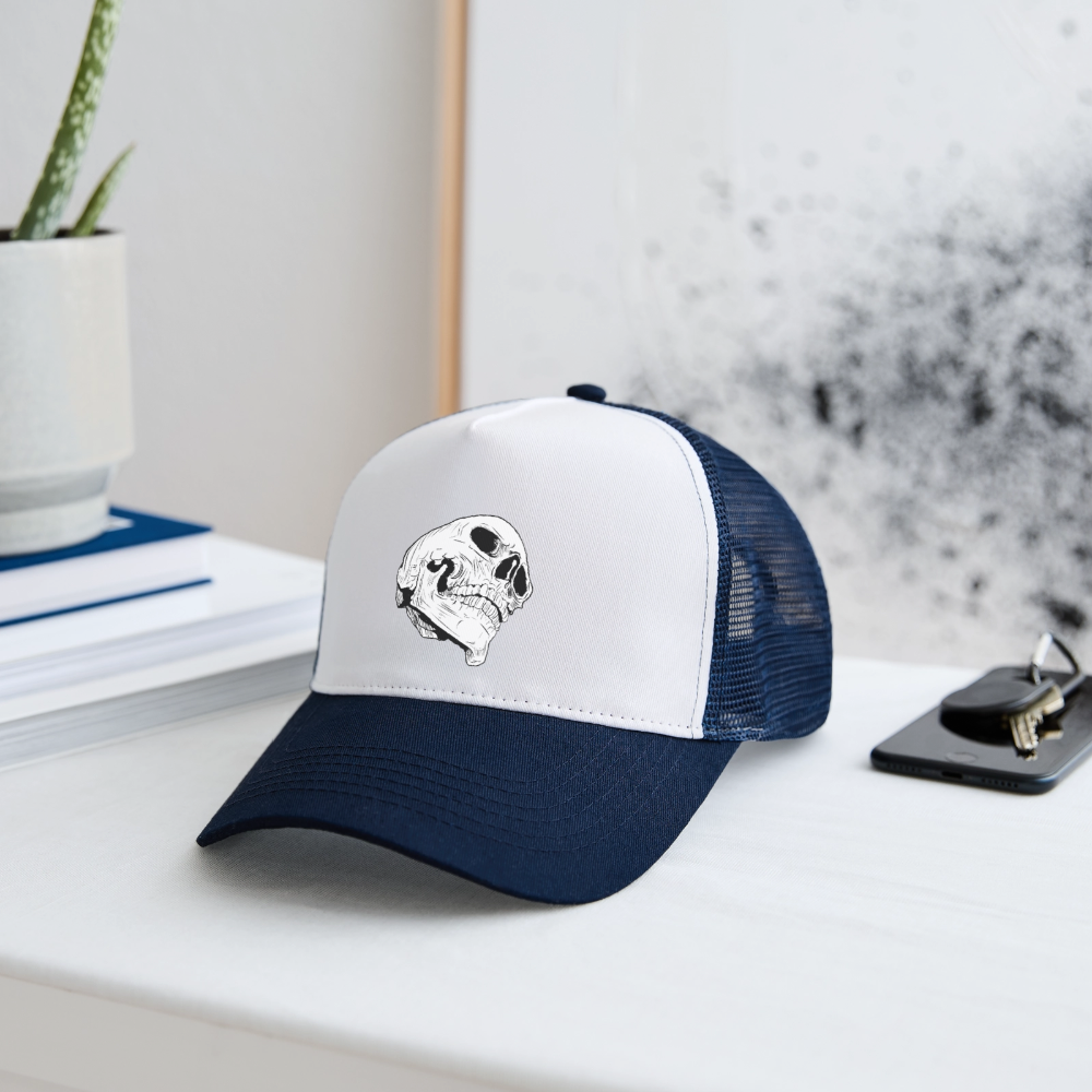 Trucker Cap - Weiß/Navy